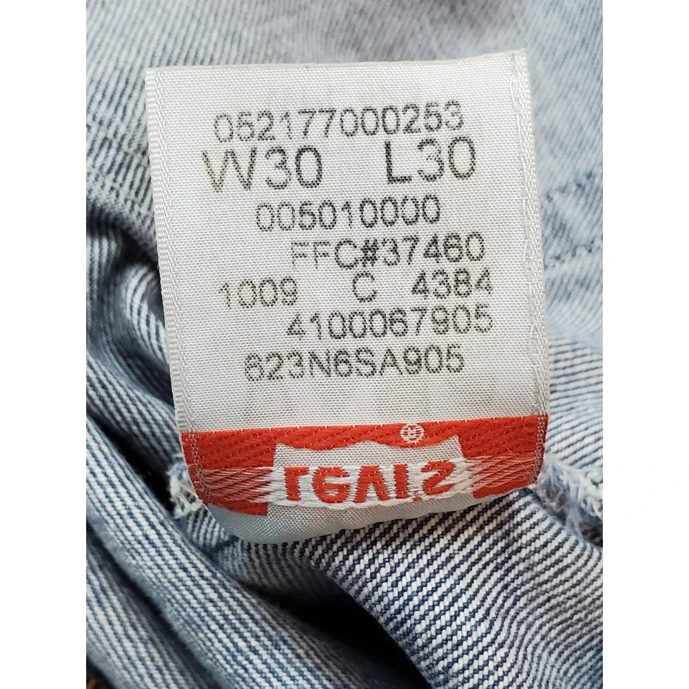 VINTAGE Levi's 501 Men Jeans 30X30 Blue Denim Original Fit Straight Y2K READ